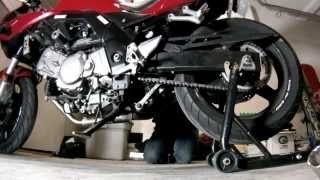 SV 650 Chain Adjustment [upl. by Kalina707]