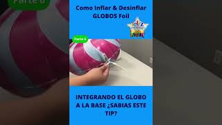 🎈🧶Como amarrar un globo metálico al palito y a su base para un cumpleaños PARTE 6🧶 [upl. by Enitsenre795]