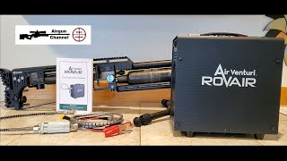 The ROVAIR Portable PCP Compressor from Air Venturi 4500 PSI 12v 110v 220v [upl. by Melc329]