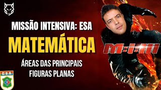 🔰CURSO INTENSIVO ESA  MATEMÁTICA  ÁREAS DAS PRINCIPAIS FIGURAS PLANAS 🔰 [upl. by Roch934]