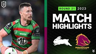 NRL 2023  South Sydney Rabbitohs v Brisbane Broncos  Match Highlights [upl. by Epp503]