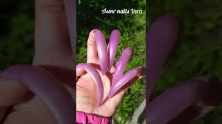 Super Nail design extra very sharp long nails magic color [upl. by Rehctaht]