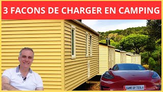 comment charger sa tesla en camping [upl. by Goeger718]