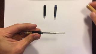 How to Refill a Fountain Pen with Ink Cartridges [upl. by Higbee723]