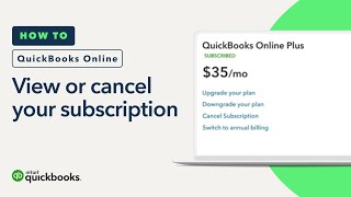 How to view or cancel your QuickBooks Online subscription [upl. by Eidnar]