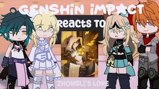 Genshin Iִֶָmpact Reacts To Zhonglis Lore  Gacha Club  Genshin Impact  𓂃⊹ ִֶָ 55 [upl. by Boles453]