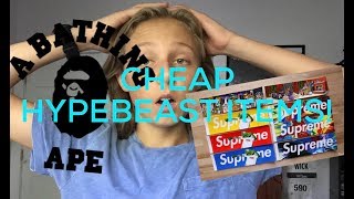 CHEAP HYPEBEAST ITEMS TO MAKE YOUR HYPEBEAST ROOM LOOK INSTANTLY COOLER [upl. by Aimaj]