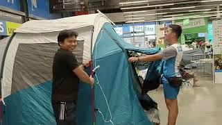 paano mag set up ng DECATHLON TENT QUECHUA ARPENAZ FAMILY 41 [upl. by Herschel362]