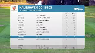 Moseley CC 1st XI vs Halesowen CC 1st XI [upl. by Ellerahs]