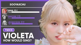 How would TWICE sing VIOLETA by IZONE  Line Distribution Collab wSana Boo [upl. by Gosney]