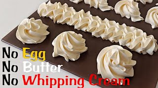 Stabilized Cream For Bread  Cream Buns  Cream Pastries No Egg  No Butter  No Whipping Cream [upl. by Almeta519]