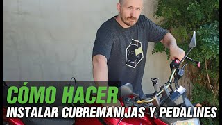 COMO INSTALAR CUBRE MANIJAS EN MOTO [upl. by Suoicerp]