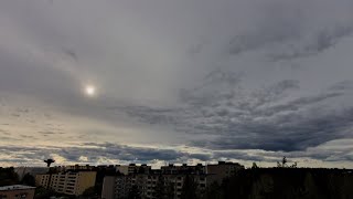 Warm front cloud formation on different altitudes with prominent Altostratus clouds [upl. by Duarte]