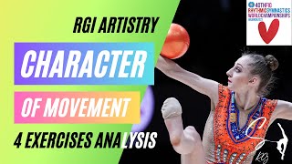 RGI Artistry  Character of movement  4 exercises analysis from WCh Valencia 2023 [upl. by Asiuol25]