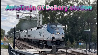 Amtrak Autotrain at DeBary Sunrail station [upl. by Sauers31]