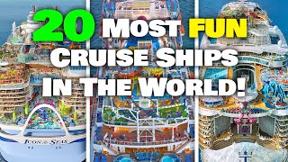 The 20 best cruise ships that are the most fun [upl. by Latoyia]