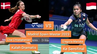 Gregoria Mariska vs Line Christophersen Badminton Spain Master 2023 badminton sport sportsnews [upl. by Jessen]