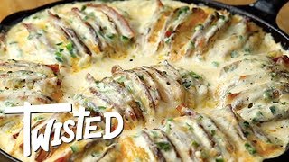 Jalapeño Popper Hasselback Potatoes Recipe [upl. by Laurella446]