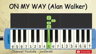 not pianika on my way  alan walker pubg  tutorial belajar pianika [upl. by Einaled]