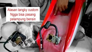 pasang pelampung bensin di tangky customSenja Vlog [upl. by Nosyaj]