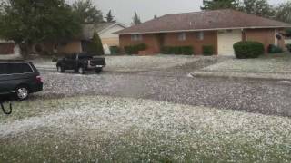 Altus Hail Storm  Golf Ball Size  June 16 2011  Oklahoma [upl. by Akemahc458]