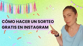 Cómo hacer un sorteo en Instagram [upl. by Cath]