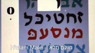 Hebrew Vowels  Holam Male OH sound [upl. by Ihsir799]