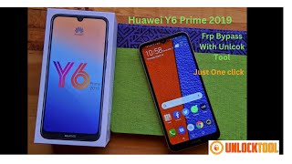 Huawei Y6 prime 2019 Google Account Bypass JUst one click Unlooktool new update [upl. by Aryaz]