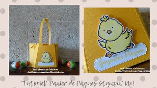 Tutoriel Panier de Pâques Stampin Up [upl. by Nairadal705]