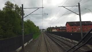 Führerstandsfahrt LuzernBasel IR26 Treno Gottardo [upl. by Airetnuhs]