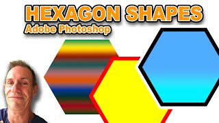 How To Create Hexagon Shapes In Adobe Photoshop  photoshop [upl. by Retluoc]