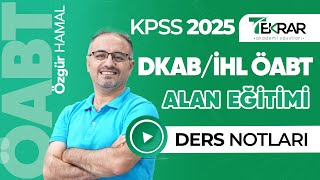 2025 KPSS DKAB İHL ÖABT  DKABda Ölçme ve Değerlendirme 1  Özgür Hamal [upl. by Lucius]