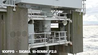 Sony a6700 120 amp 240 fps 1080p test  Oosterscheldekering  Eastern scheldt storm surge barrier [upl. by Eeryt939]