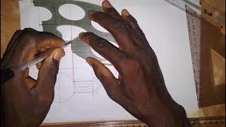 Construction of Curve of Interpenetration and Surface Development of a Cylinder [upl. by Wasserman]