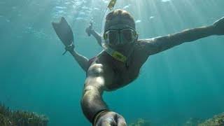 quotcute snorkeling surprisequot  Sardinia 2018 [upl. by Syah379]