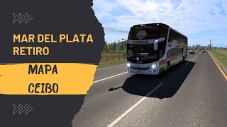 MAR DEL PLATA  RETIRO  PLUSMAR  MAPA CEIBO ETS 2 149 [upl. by Abagael]