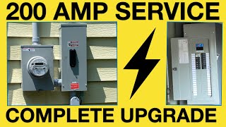 Completely upgrading an existing 120 240V electrical service to 200 AMPS [upl. by Adnawaj14]