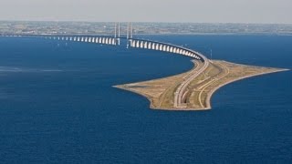 SWEDEN amp DENMARK Øresund Bridge and tunnel [upl. by Burrell]