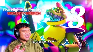 GARY AJAR OOHAMI JADI BUAYA DARAT🐊  Five Nights at Freddys Security Breach  Malaysia 3 [upl. by Nanon611]