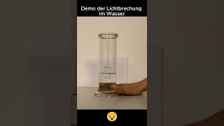 Demo der Lichtbrechung im Wasser [upl. by Marie]