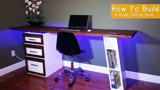 How To Build A Modern Desk For Your Home Office [upl. by Yablon]