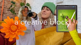 navigating a creative block making giant dahlias  editing on iPad Pro  studio vlog 20 [upl. by Ennairam]