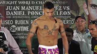 Ponce De Leon vs Juanma Lopez Weigh ins Full HD [upl. by Nahseez148]