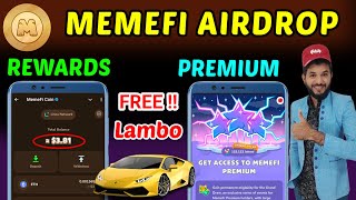 Memefi Airdrop 02 Transaction Compulsory  Memefi Lambo reward gift  Memefi listing date and value [upl. by Elimay]