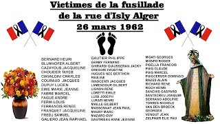 Commémoration du massacre du 26 mars 1962 à Alger [upl. by Bevin511]