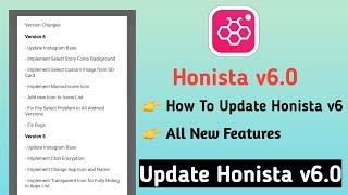 Honista v6  How To Update Honista  Honista New Update [upl. by Airdnazxela]