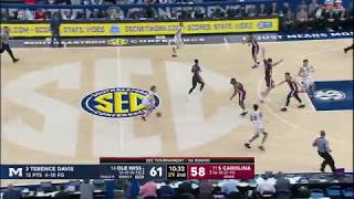 11 South Carolina vs 14 Ole Miss NCAA Basketball SEC Tournament Highlights 2018 [upl. by Schouten533]