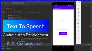 Text to speech  Android app development tutorial for beginners 🔴 with source code [upl. by Latsryk]