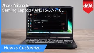 How to Customize Performance of the Acer Nitro 5  i711800H  RTX 3050 Ti using NitroSense [upl. by Ayiak]