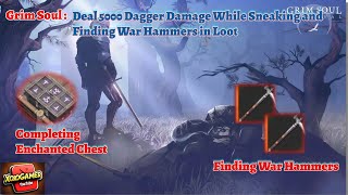 Grim Soul  Finding War Hammers and 5000 Dagger Sneak Damage grimsoul gaming gamer games [upl. by Ylrebmek]